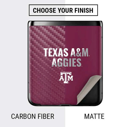 Texas A&M University Aggies Galaxy Z Flip Skin