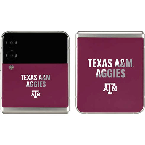 Texas A&M University Aggies Galaxy Z Flip3 5G Skin