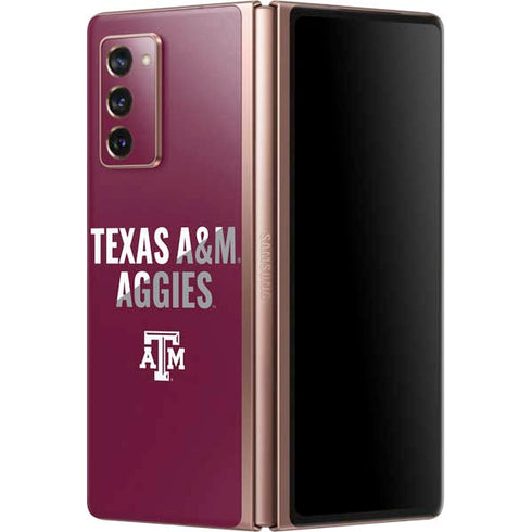 Texas A&M University Aggies Galaxy Z Fold2 5G Skin