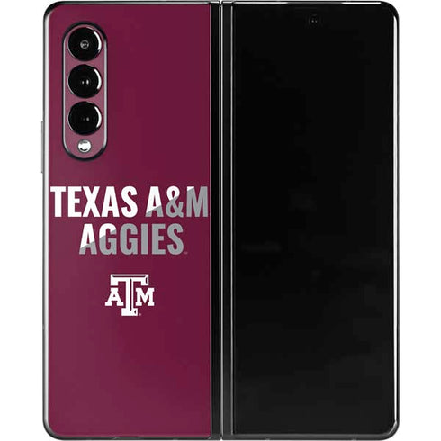 Texas A&M University Aggies Galaxy Z Fold3 5G Skin