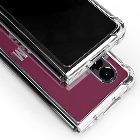 Texas A&M University Aggies Galaxy Z Fold4 5G Clear Case