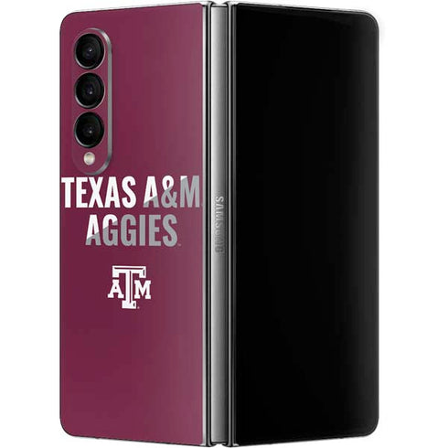 Texas A&M University Aggies Galaxy Z Fold4 5G Skin