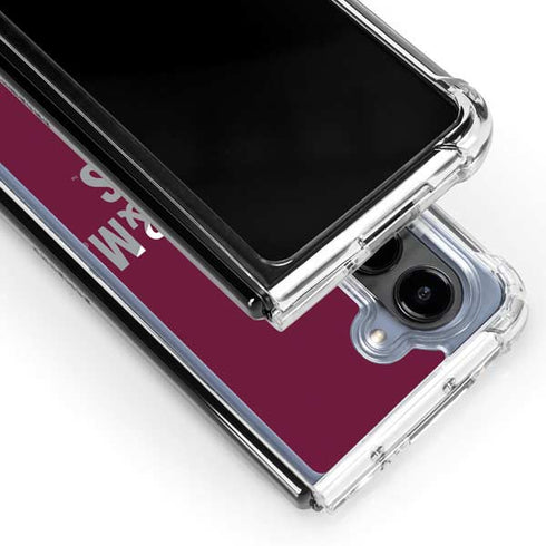 Texas A&M University Aggies Galaxy Z Fold5 5G Clear Case