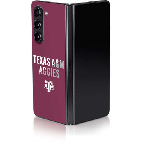 Texas A&M University Aggies Galaxy Z Fold5 5G Skin