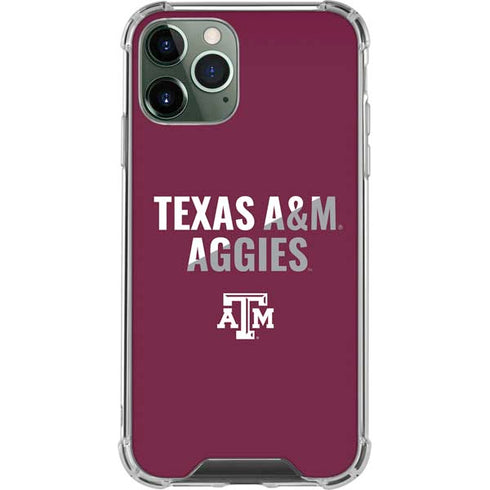 Texas A&M University Aggies iPhone 11 Pro Max Clear Case