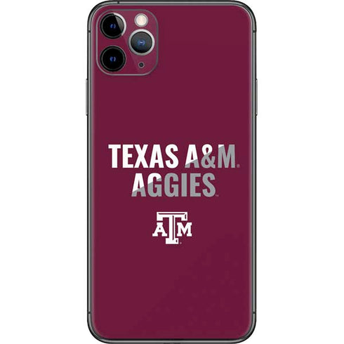 Texas A&M University Aggies iPhone 11 Pro Max Skin