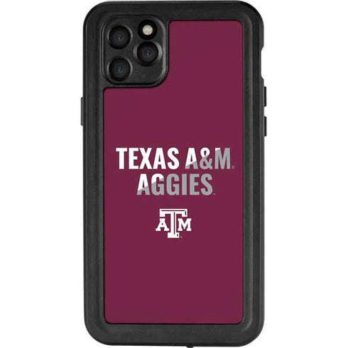 Texas A&M University Aggies iPhone 11 Pro Max Waterproof Case