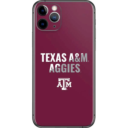 Texas A&M University Aggies iPhone 11 Pro Skin