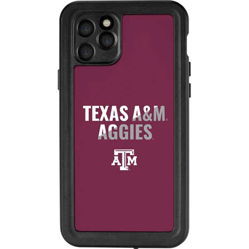 Texas A&M University Aggies iPhone 11 Pro Waterproof Case