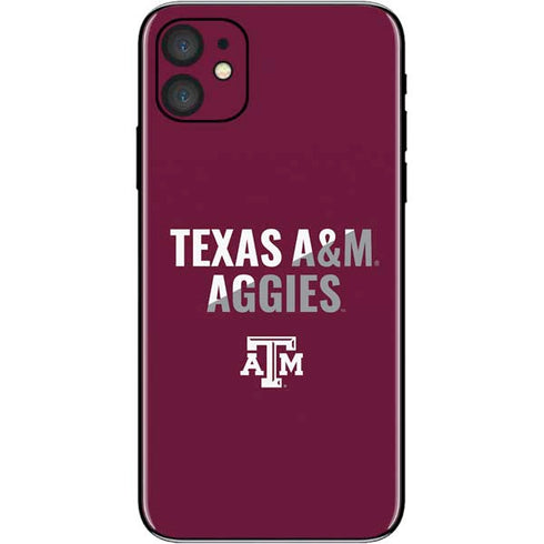Texas A&M University Aggies iPhone 11 Skin