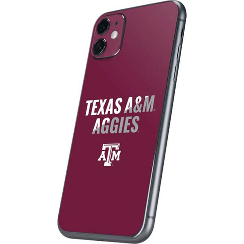 Texas A&M University Aggies iPhone 11 Skin