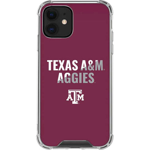 Texas A&M University Aggies iPhone 12 Clear Case