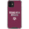 Texas A&M University Aggies iPhone 12 Clear Case