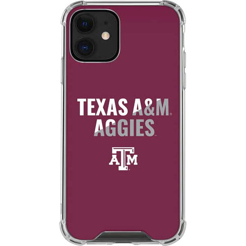 Texas A&M University Aggies iPhone 12 Mini Clear Case
