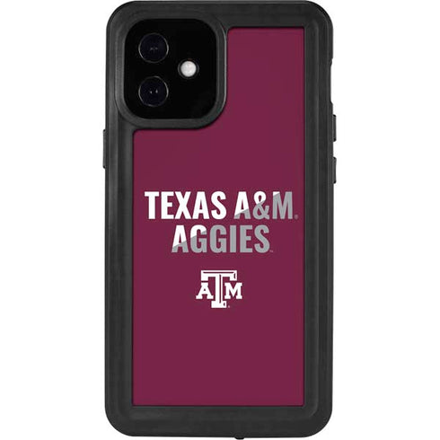 Texas A&M University Aggies iPhone 12 Mini Waterproof Case