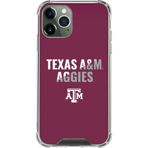 Texas A&M University Aggies iPhone 12 Pro Clear Case