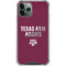 Texas A&M University Aggies iPhone 12 Pro Max Clear Case