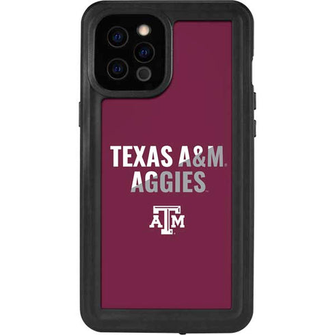 Texas A&M University Aggies iPhone 12 Pro Max Waterproof Case