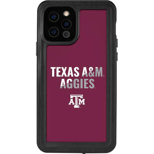 Texas A&M University Aggies iPhone 12 Pro Waterproof Case