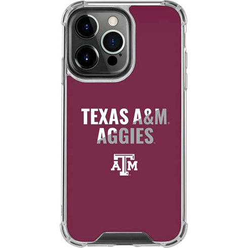 Texas A&M University Aggies iPhone 13 Pro Clear Case