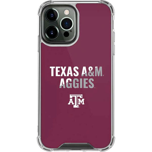 Texas A&M University Aggies iPhone 13 Pro Max Clear Case