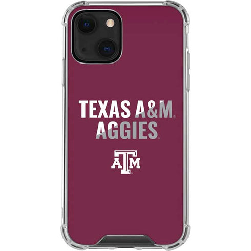 Texas A&M University Aggies iPhone 14 Plus Clear Case