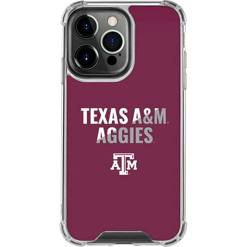 Texas A&M University Aggies iPhone 14 Pro Clear Case