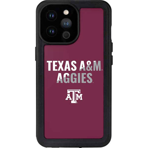 Texas A&M University Aggies iPhone 14 Pro Max Waterproof Case