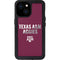 Texas A&M University Aggies iPhone 15 Waterproof Case