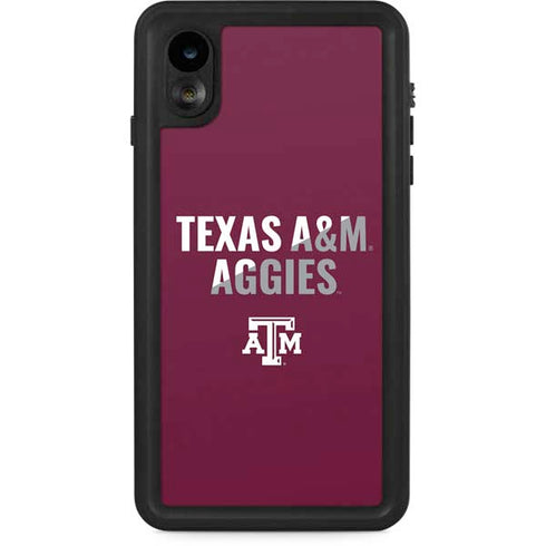 Texas A&M University Aggies iPhone XR Waterproof Case