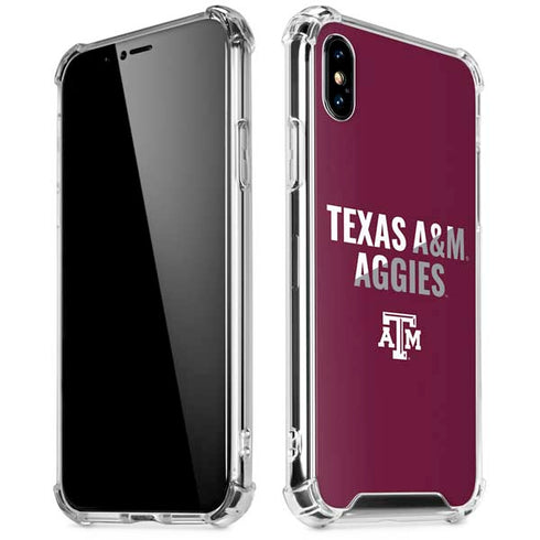 Texas A&M University Aggies iPhone XS Max Clear Case