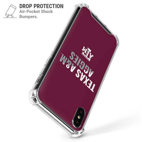 Texas A&M University Aggies iPhone XS Max Clear Case
