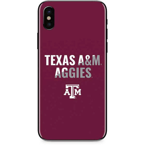 Texas A&M University Aggies iPhone XS Max Skin