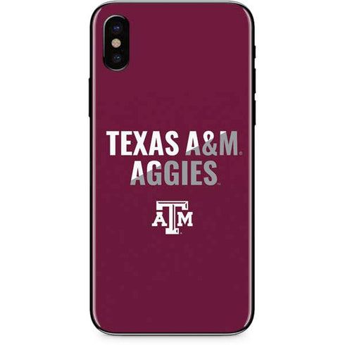 Texas A&M University Aggies iPhone XS Skin