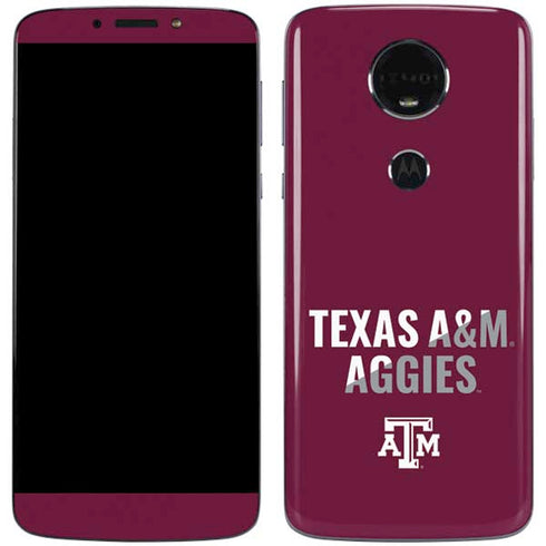 Texas A&M University Aggies Moto E5 Plus Skin