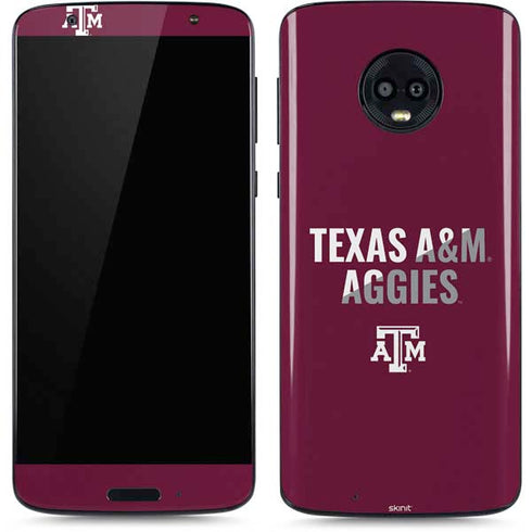 Texas A&M University Aggies Moto G6 Skin