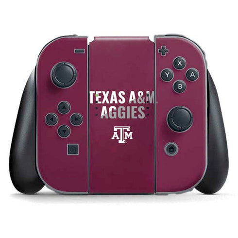Texas A&M University Aggies Nintendo Switch (2017-2021) Joy-Con Controller Skin