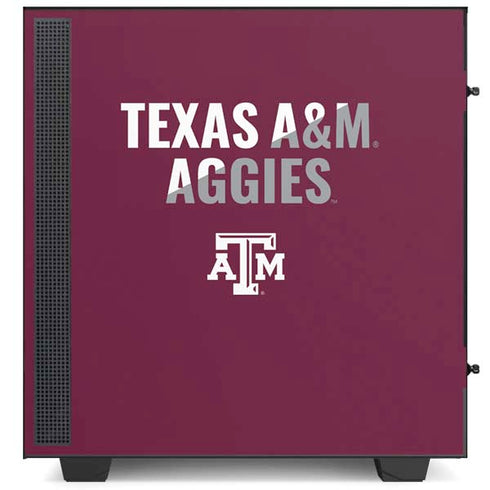 Texas A&M University Aggies NZXT H510 Compact ATX Mid-Tower Case Skin