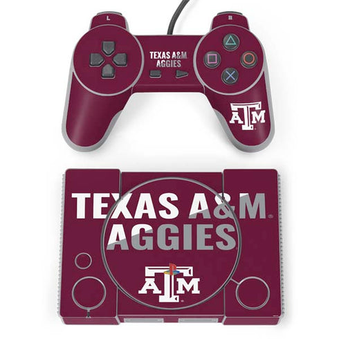 Texas A&M University Aggies PlayStation Classic Bundle Skin