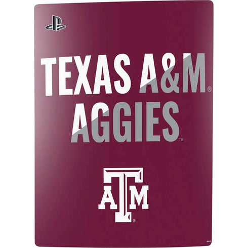Texas A&M University Aggies PS5 Console Skin