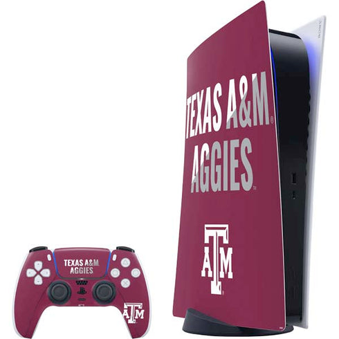 Texas A&M University Aggies PS5 Digital Edition Bundle Skin