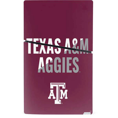 Texas A&M University Aggies PS5 Slim Digital Edition Console Skin