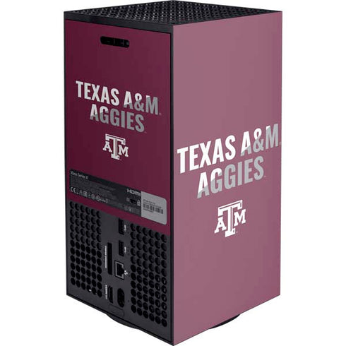 Texas A&M University Aggies Xbox Series X Console Skin