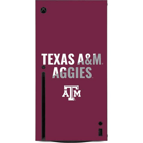 Texas A&M University Aggies Xbox Series X Console Skin