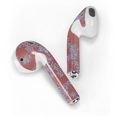 Airy Blue Floral Apple AirPods 2 Skin