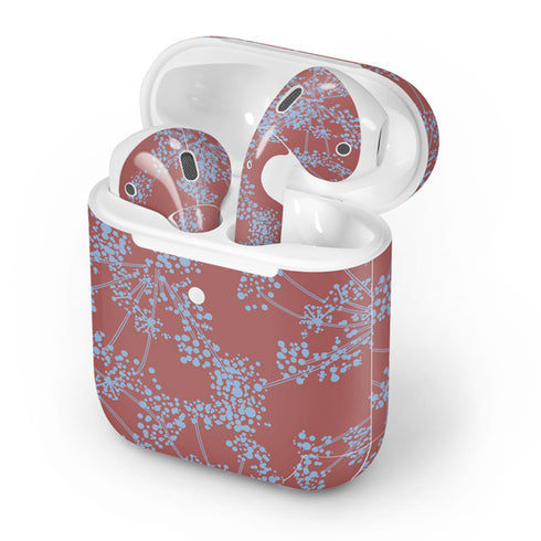 Airy Blue Floral Apple AirPods 2 Skin