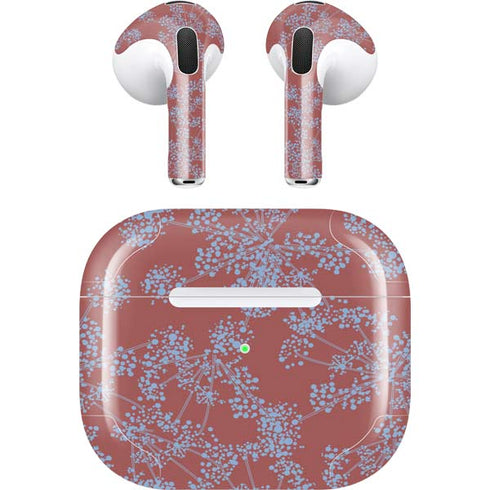 Airy Blue Floral Apple AirPods (3rd Gen 2021) Skin