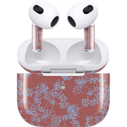 Airy Blue Floral Apple AirPods (3rd Gen 2021) Skin
