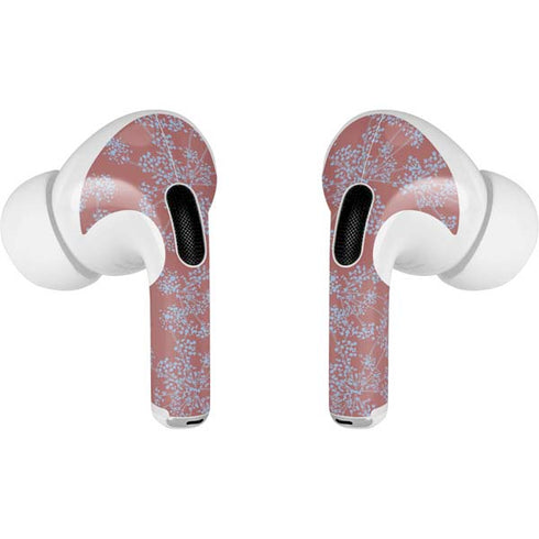Airy Blue Floral Apple AirPods Pro Skin