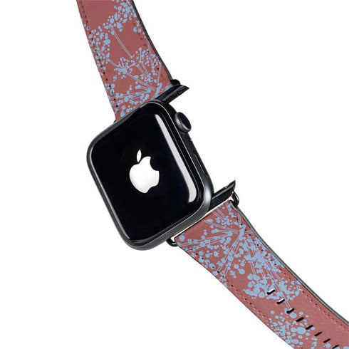 Airy Blue Floral Apple Watch Band 42-44mm
